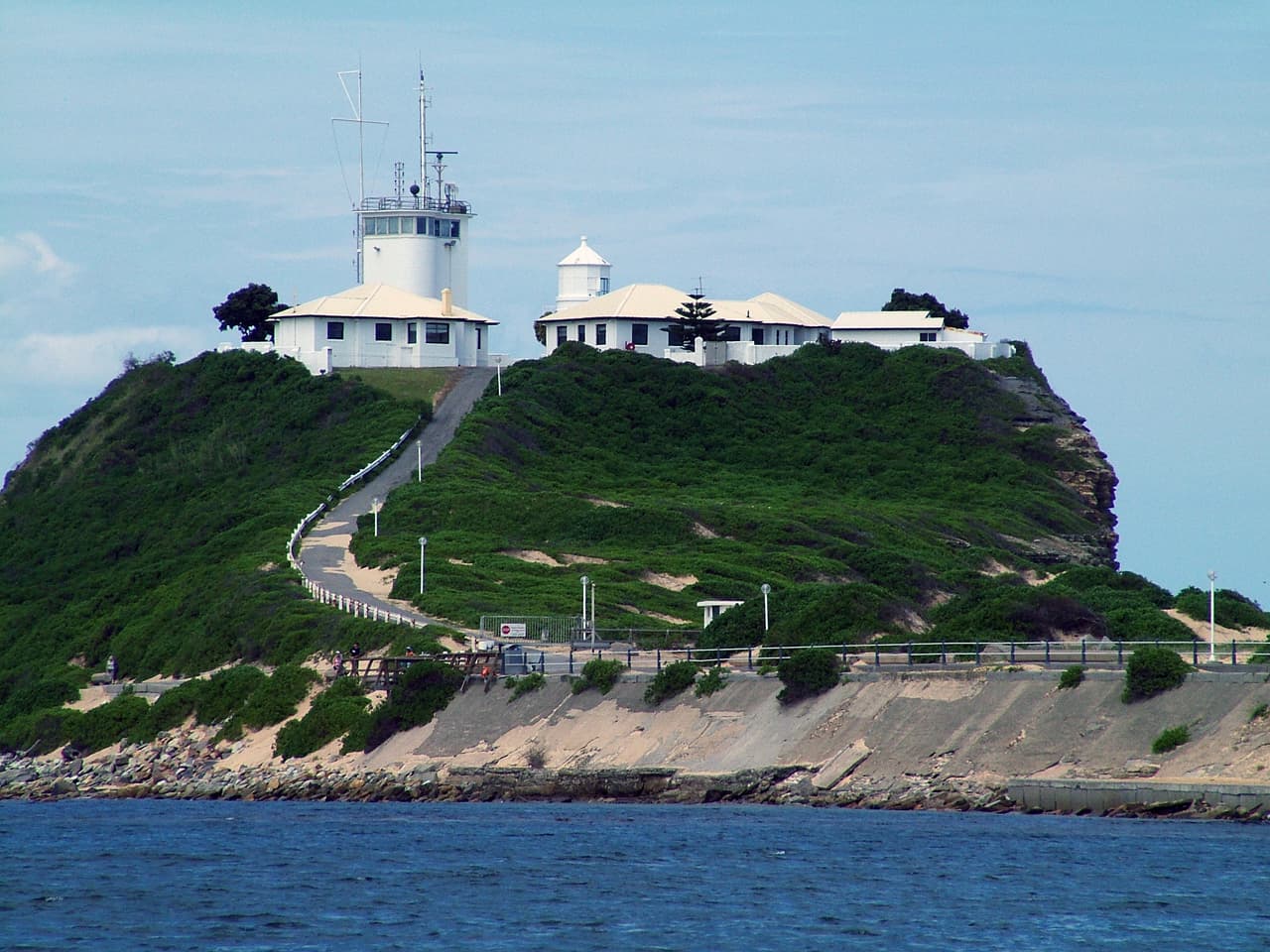 Nobbys Headland and the harbour entrance at Newcastle, New South Wales